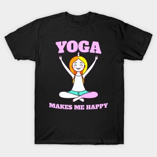 Yoga make me Happy T-Shirt